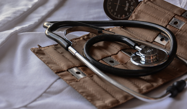 a stethoscope on a table